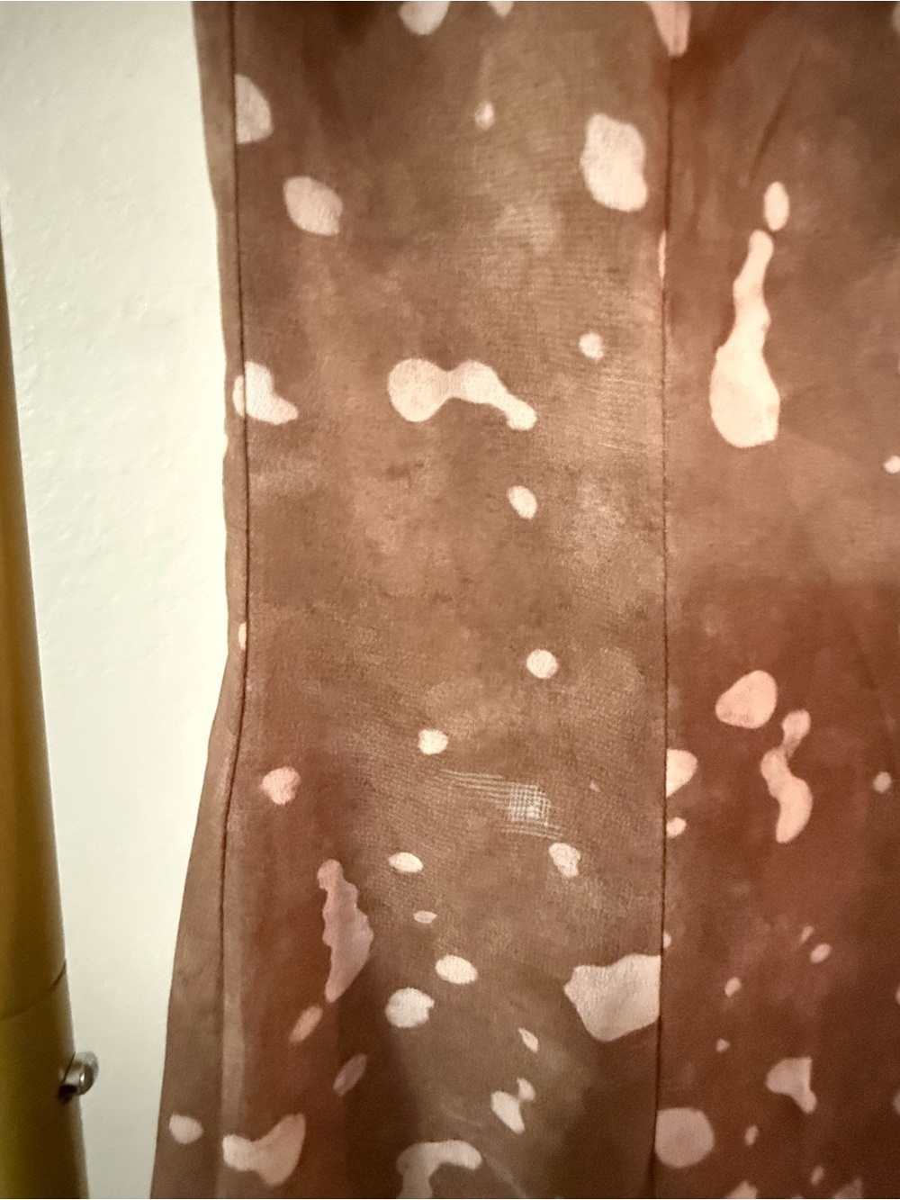 PrettyLittleThing Brown Printed Asymmetrical Midi Dress - Picture 8 of 8